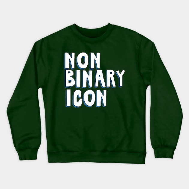 Nonbinary Icon Crewneck Sweatshirt by The Bechdel Cast